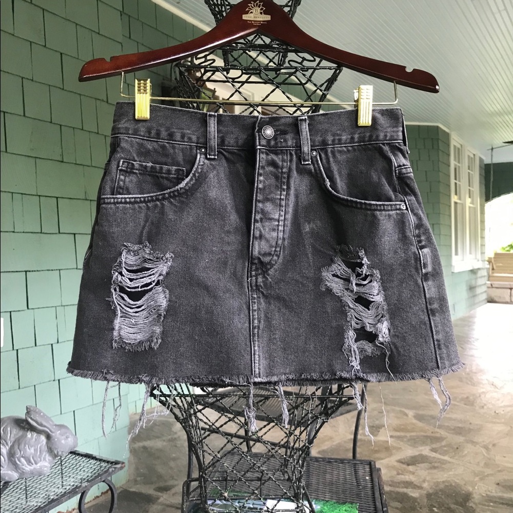Forever 21 Black Denim Skirt